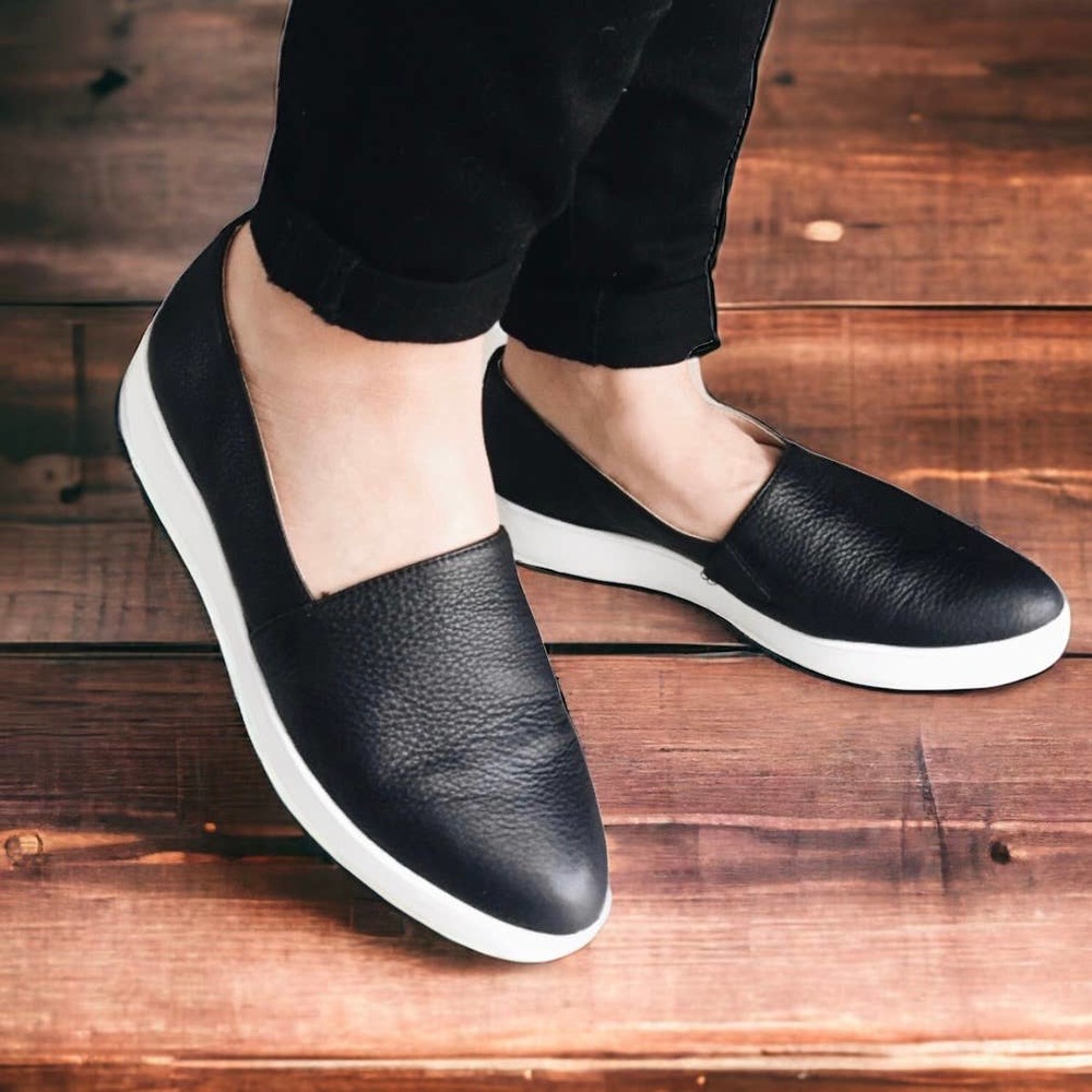 Dr. Scholl's Beatrice Slip-on Sneaker Black Leather Size 8